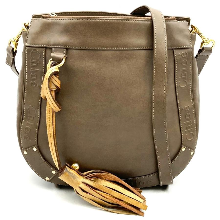 ✨人気✨Chloe クロエ　エデン　レザー　ブラウン　ショルダーバッグ Chloe（クロエ） エデン ショルダーバッグ 斜め掛け フリンジ レザー