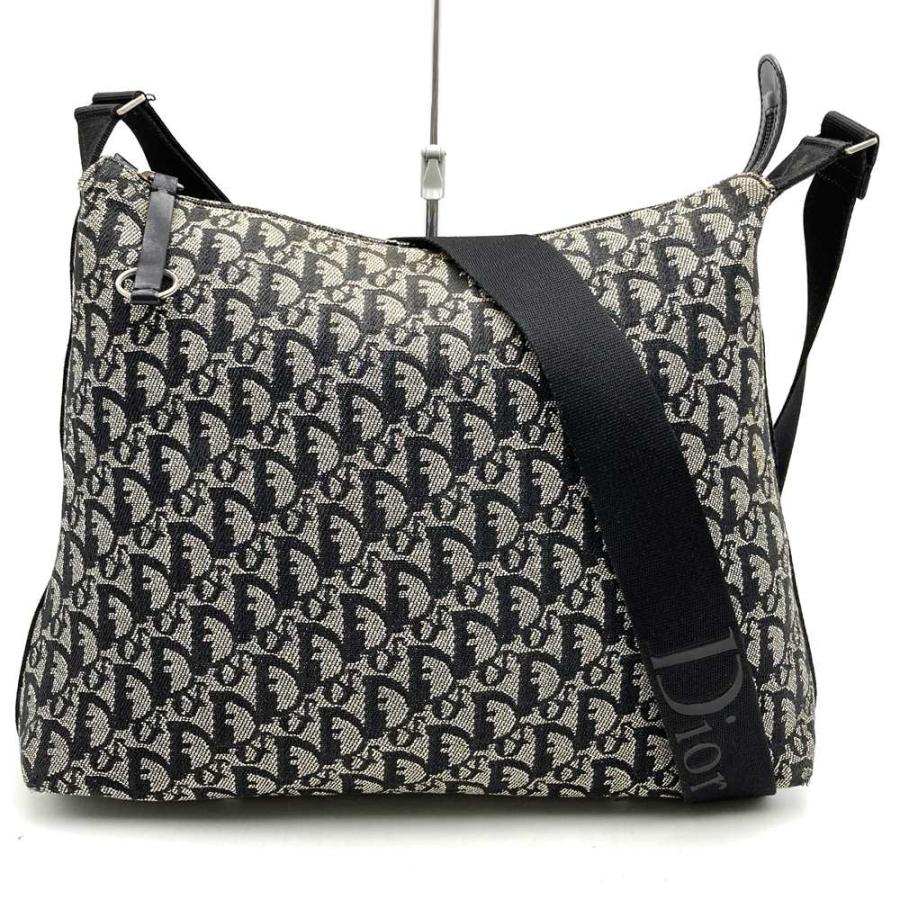 【美品】ディオール　ショルダーバッグ　2WAY　トロッター　キャンバス　レザー Dior ディオール BO B 0062 ショルダーバッグ トロッター キャンバス