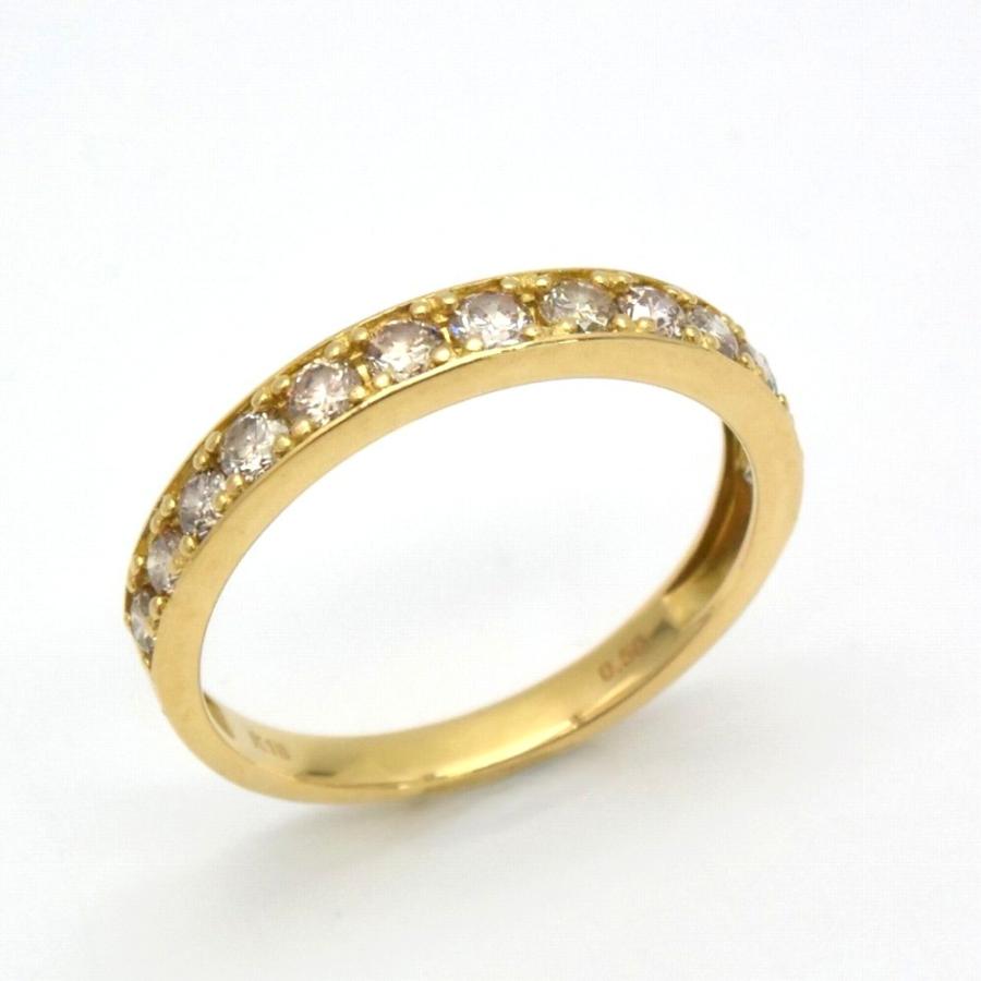 K18YG/ダイヤモンド リング 指輪 0.5ct 1.7g 11号 イエローゴールド