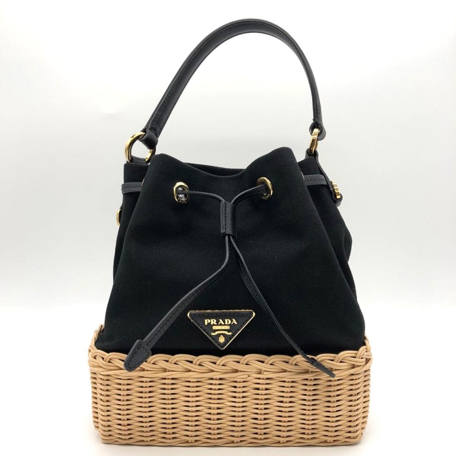 【美品✨】PRADA プラダ　カゴバッグ　2way ショルダーバッグ　巾着 美品✨】PRADA プラダ カゴバッグ 2way ショルダーバッグ 巾着