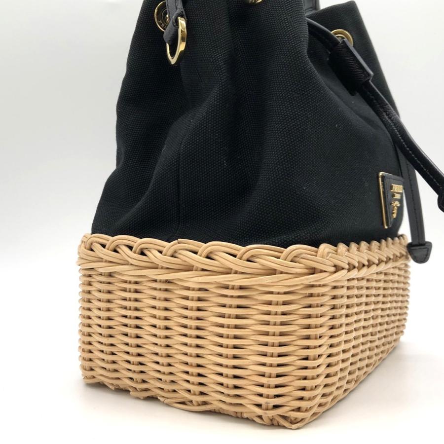 【美品✨】PRADA プラダ　カゴバッグ　2way ショルダーバッグ　巾着 美品✨】PRADA プラダ カゴバッグ 2way ショルダーバッグ 巾着