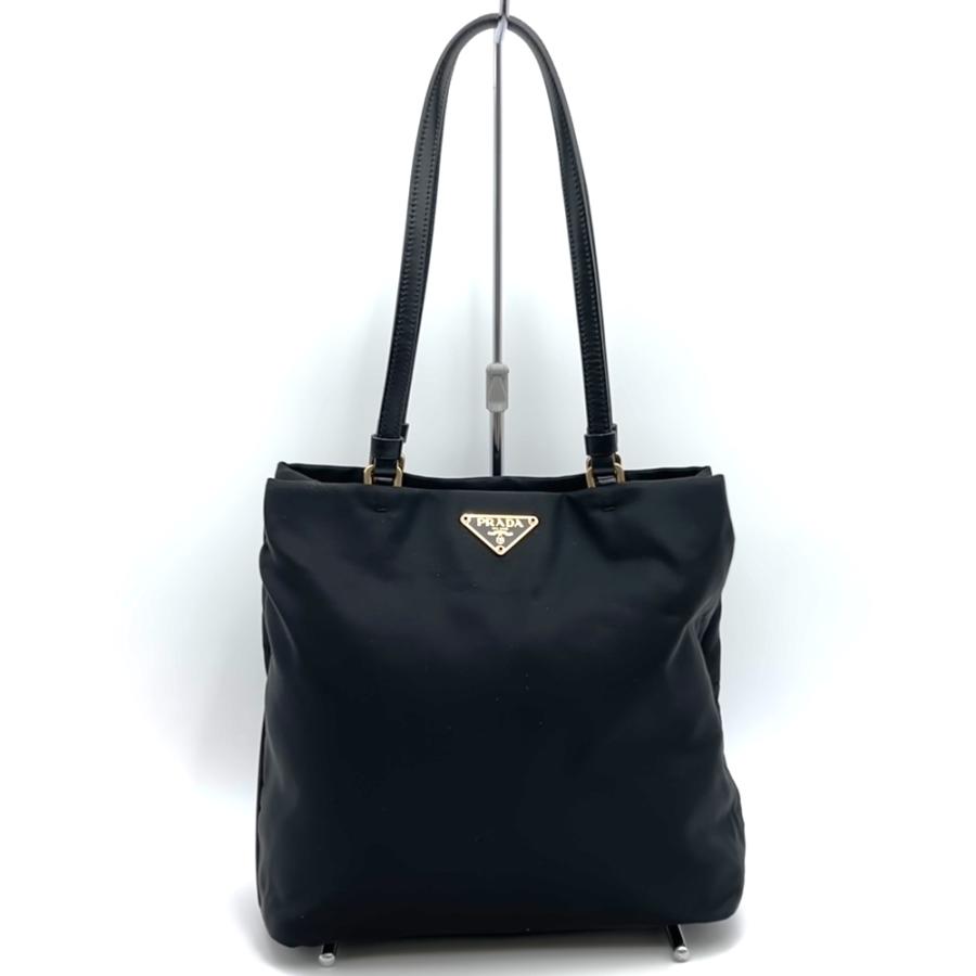 プラダ　トートバッグ　ハンドバッグ　テスート　ブラック　ナイロン プラダ PRADA ブラック ナイロン テスート ミニトートバッグ 黒