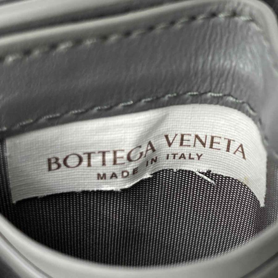 BOTTEGA VENETA ボッテガ ヴェネタ イントレチャート 三つ折り財布 ミニ財布 財布 コンパクト グレー レザー レディース メンズ 小物 USED｜jewellshop｜12