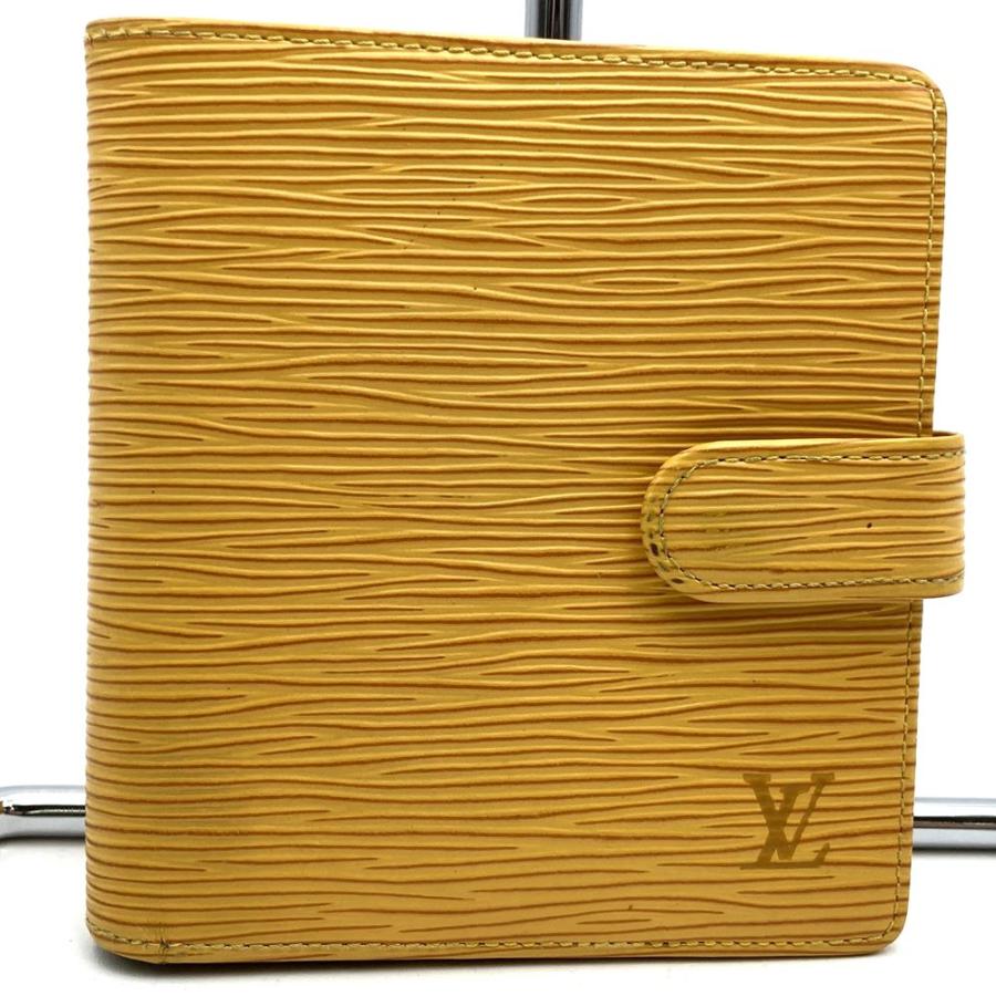 超美品 限定 ルイヴィトン エブリデイLV ポシェットクレ イエロー 財布 LOUIS VUITTON ルイ・ヴィトン M63559 ポルトビエコンパクト 二