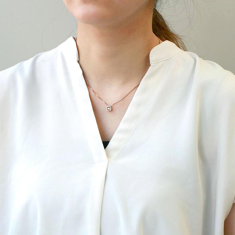 ハローキティ リボン ダンシングストーン ネックレス 大人 プレゼント アクセサリー 誕生日 記念日 ギフト 女性 サンリオ　 | sanrio | 07