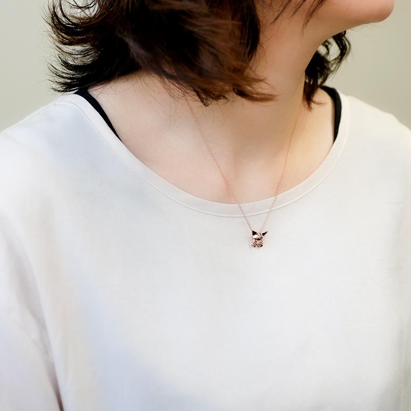 クロミ リボン 誕生石 ネックレス 大人 かわいい ペンダント グッズ