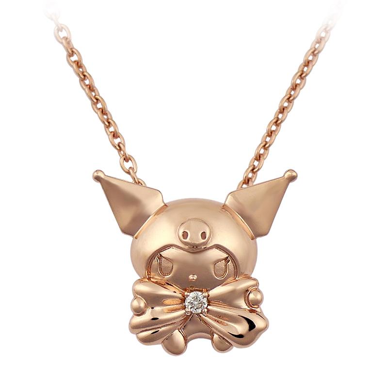 クロミ リボン 誕生石 ネックレス 大人 かわいい ペンダント グッズ