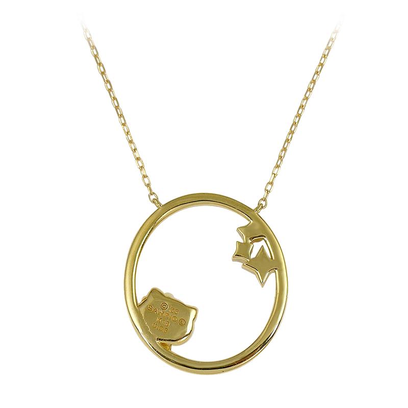 【LF Concept】ハローキティ 18金 オーバル ネックレス ペンダント ジュエリー アクセサリー サンリオ 【受注商品】 | sanrio | 04