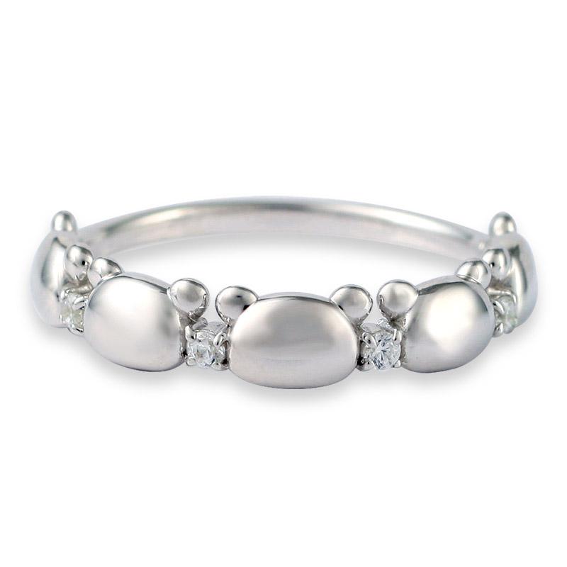 【リラノワ】リラックマ　フェイス シルエット エタニティ リング  レディース ジュエリー ギフト 指輪 シルバー ギフト  送料無料 | San-X | 13