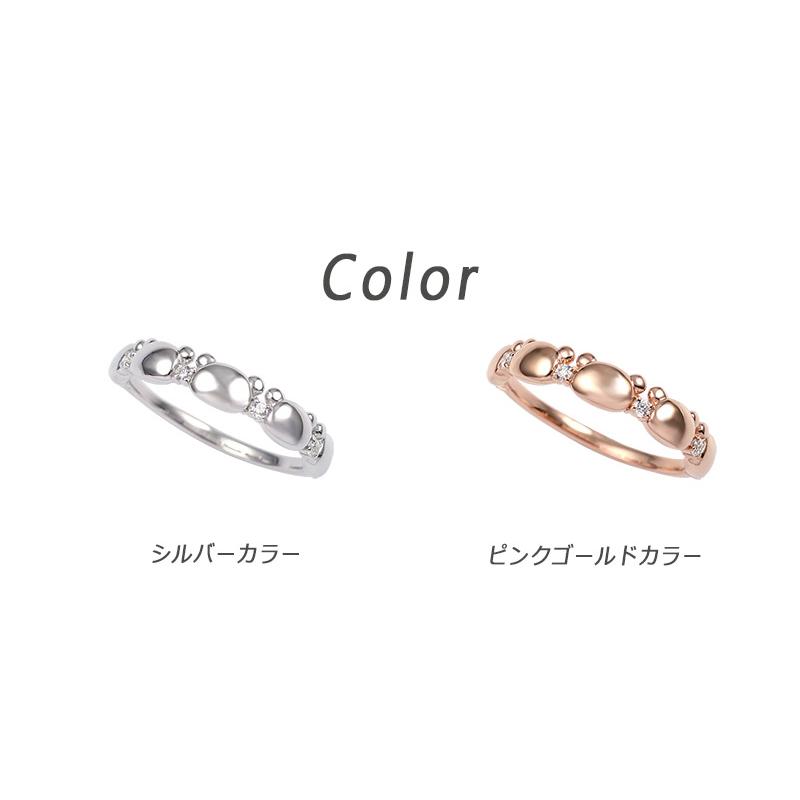 【リラノワ】リラックマ　フェイス シルエット エタニティ リング  レディース ジュエリー ギフト 指輪 シルバー ギフト  送料無料 | San-X | 18