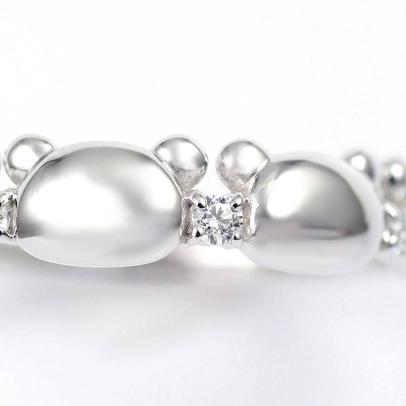 【リラノワ】リラックマ　フェイス シルエット エタニティ リング  レディース ジュエリー ギフト 指輪 シルバー ギフト  送料無料 | San-X | 06