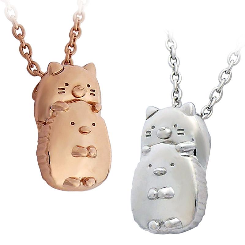 すみっコぐらし 【 ねこ・とんかつ　ネックレス 】  レディースジュエリー アクセサリー ギフト ラッピング無料 誕生日 記念日 女性 | San-X | 03