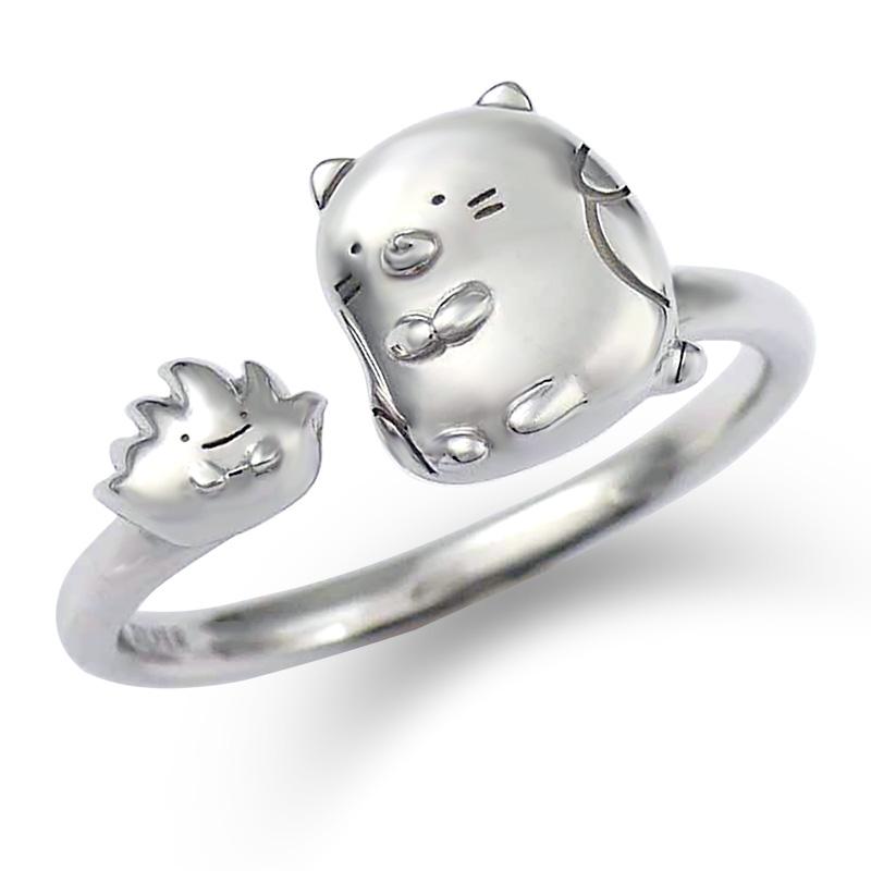 すみっコぐらし 【ねこ・ざっそう フォーク リング】 レディースジュエリー アクセサリー ギフト ラッピング無料 誕生日 記念日 女性 もらって嬉しい リング | San-X | 06