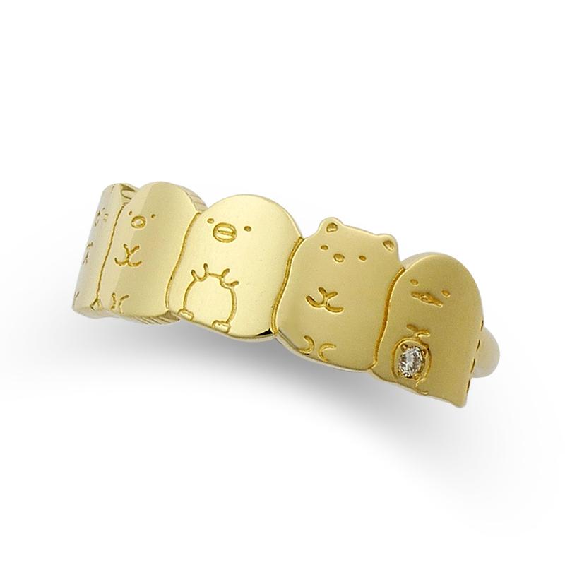 San-X（サンエックス） すみっコぐらし 18金 5キャラ リング 大人