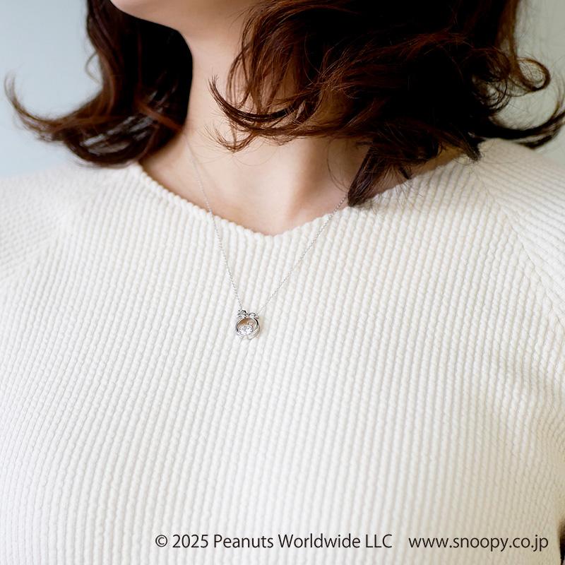 スヌーピー SNOOPY シルバー クラウン ペンダント  ホワイト ７５周年記念 誕生日 プレゼント 無料ラッピング |  | 07