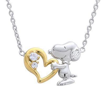 スヌーピー グッズ SNOOPY SN　オープンハートHUGペンダント  ギフト ラッピング | SNOOPY