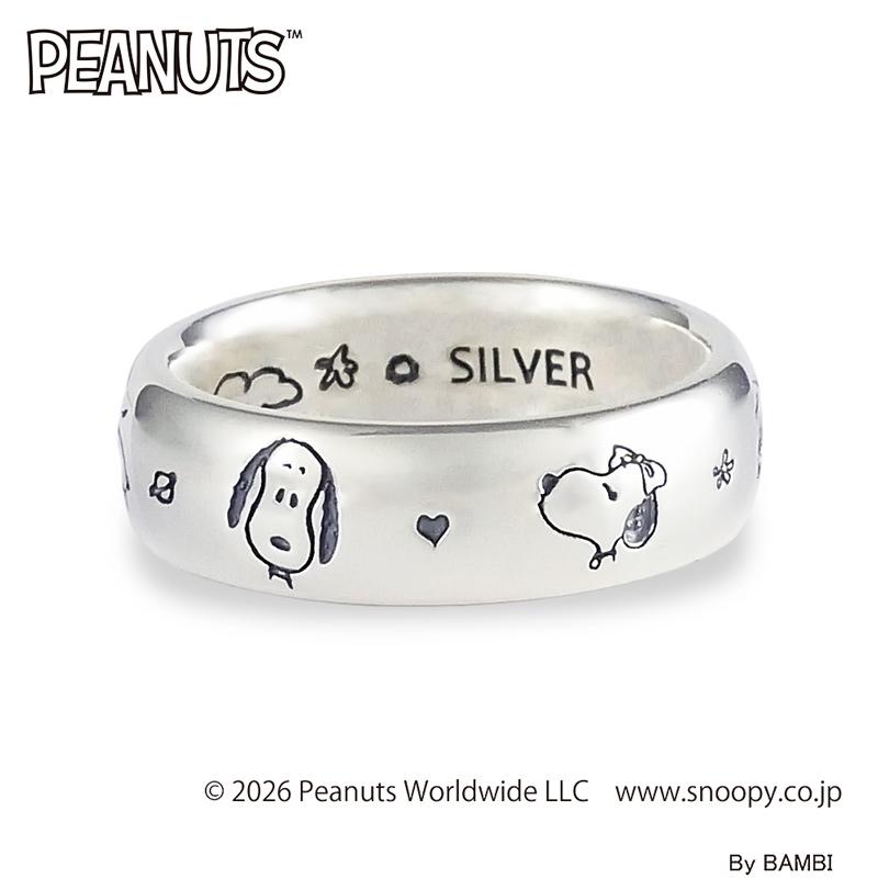 PEANUTS スヌーピー ブラザー フェイスシルバーリング 大人かわいい