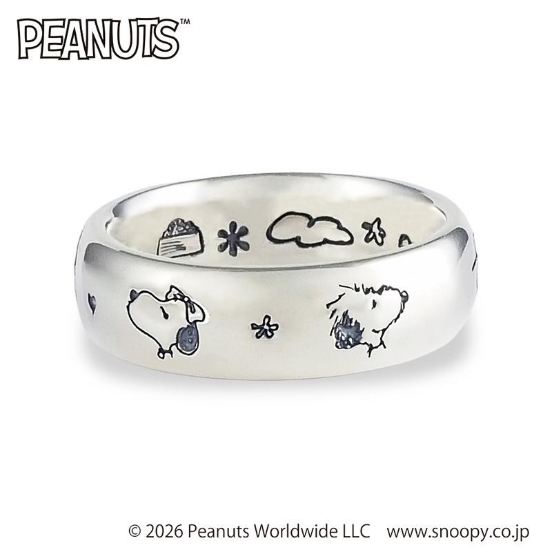 PEANUTS スヌーピー ブラザー フェイスシルバーリング 大人かわいい