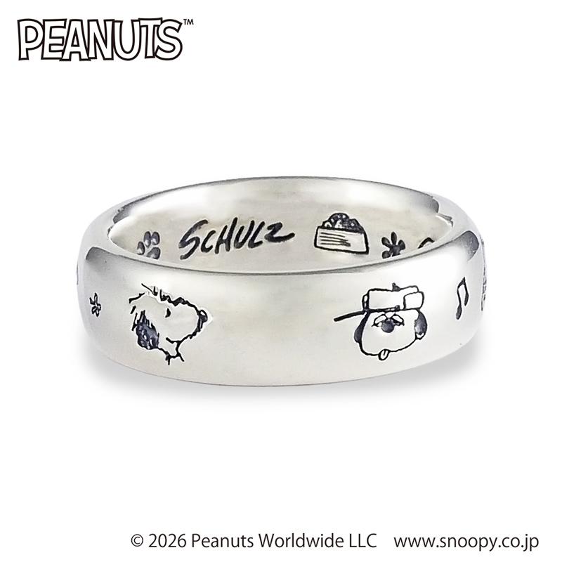PEANUTS スヌーピー ブラザー フェイスシルバーリング 大人かわいい