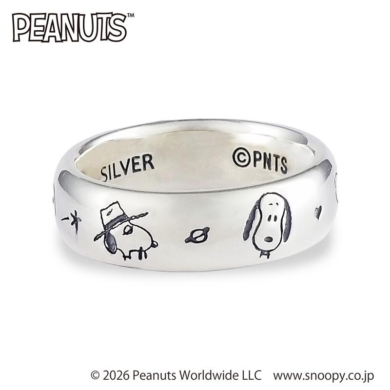 PEANUTS スヌーピー ブラザー フェイスシルバーリング 大人かわいい