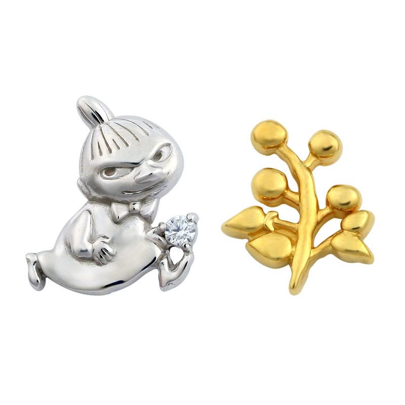未開封　MOOMIN ムーミン ご先祖さま　ピアス（片耳）【SOLDOUT】 MOOMIN（ムーミン） シルバー ジュエリー シリーズ ミイ＆リーフ