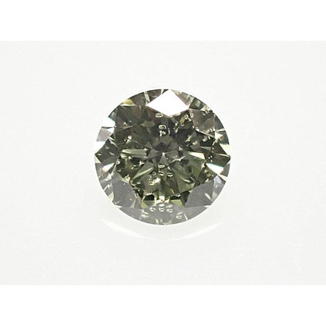 カメレオンダイヤモンド ルース 0.158ct LIGHT GRAY YELLOWISH GREEN 