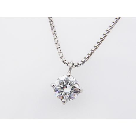 1粒ダイヤ 0.316ct G SI2 GOOD PT製 ダイヤモンド ペンダント 