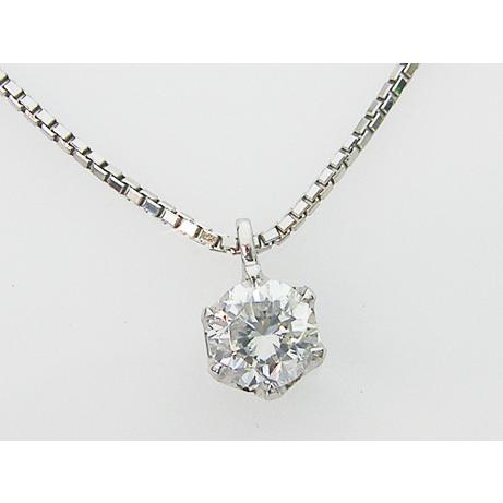 １粒ダイヤ　0.337ct　F　SI2　GOOD　PT製　ダイヤモンドペンダント