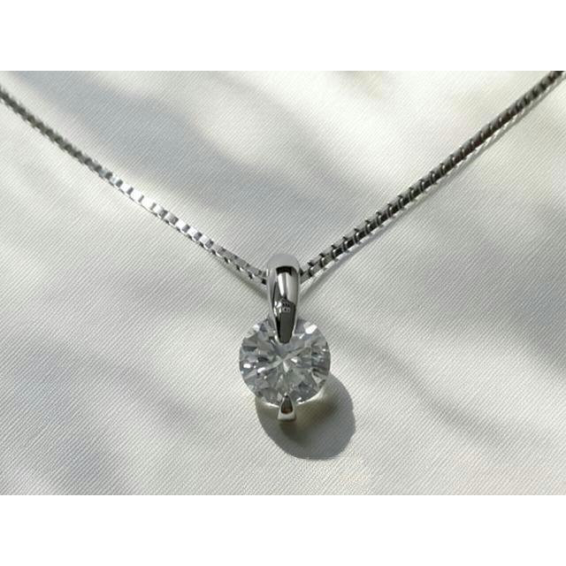 １粒ダイヤ　0.490ct　H　SI2　GOOD　PT製　ダイヤモンド　ペンダント ネックレス