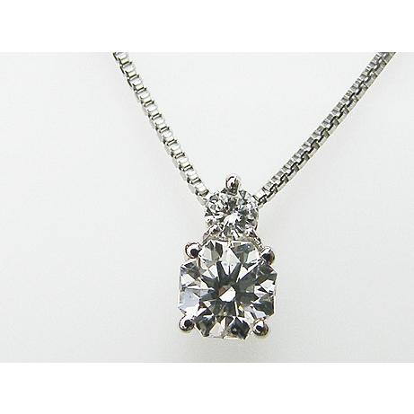 メレダイヤ付き　0.245ct　F　SI1　クリスタルムーン（H&C） ＆ 0.036ct　PT製　ダイヤモンドペンダント