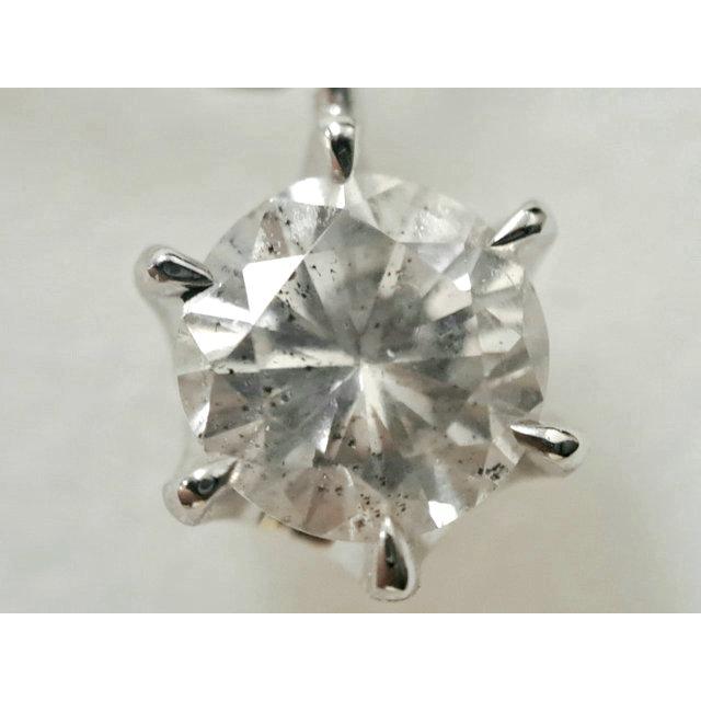 1粒ダイヤ 0.373ct I SI2 FAIR PT製 ダイヤモンド ペンダント 