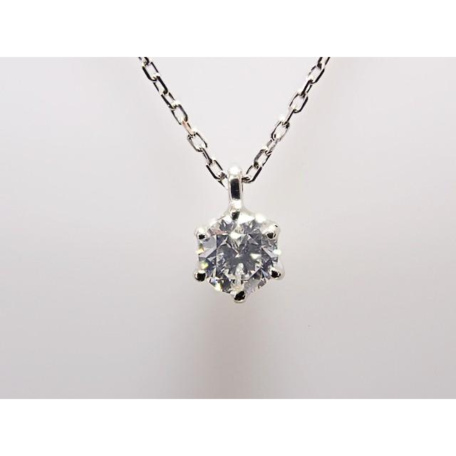 1粒ダイヤ 0.306ct E SI2 GOOD PT製 ダイヤモンドペンダント-
