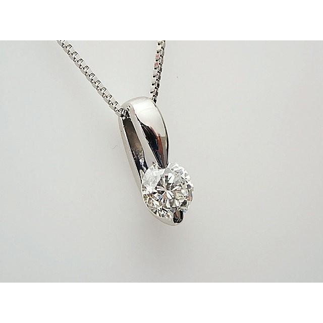1粒ダイヤ 0.339ct G SI2 GOOD PT製 ダイヤモンド ペンダント