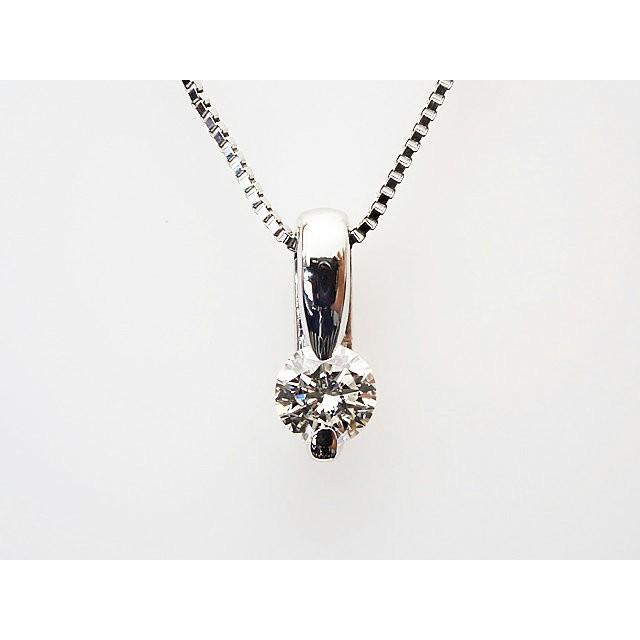 1粒ダイヤ 0.215ct H SI2 GOOD PT製 ダイヤモンドペンダント  