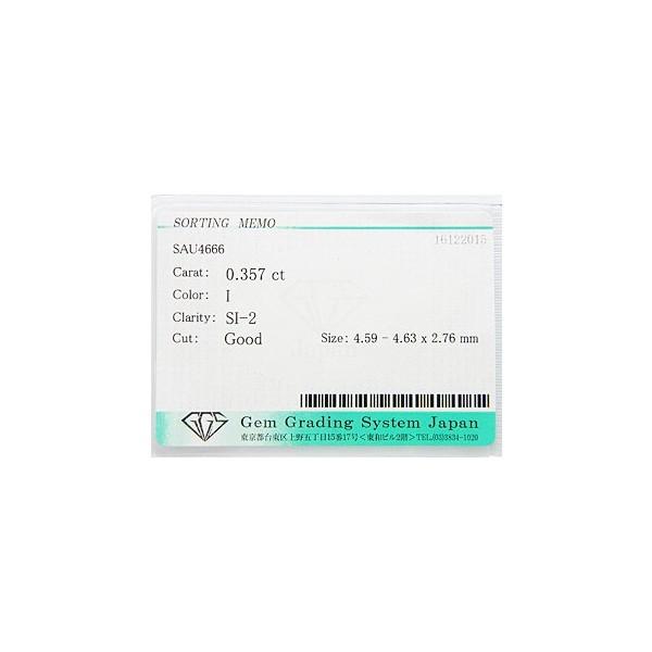 １粒ダイヤ　0.357ct　I　SI2　GOOD　PT製　ダイヤモンド　ペンダント ネックレス_3