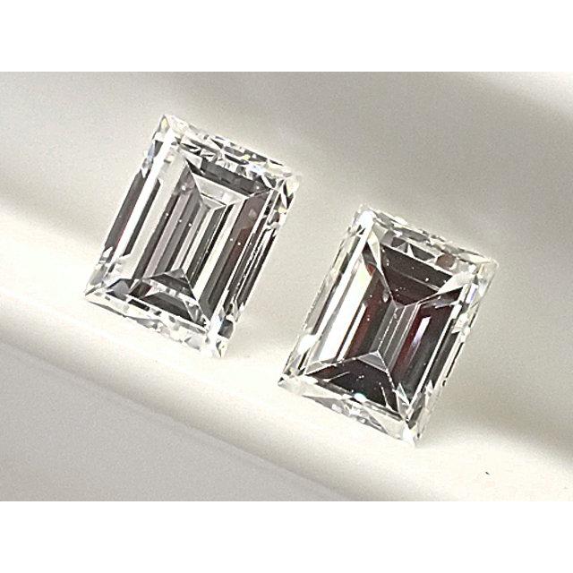 ダイヤモンド ルース ペア組 0.215ct D VS2 ＆ 0.200ct E VS2 バゲット 