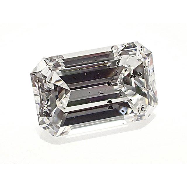 大粒 1ct ダイヤモンド ルース 1.031ct D SI2 エメラルドカット 
