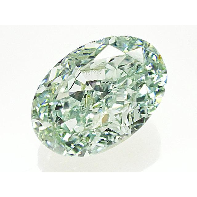 大粒 1ct グリーンダイヤモンド ルース 1.008ct FANCY GREEN SI1 : g 