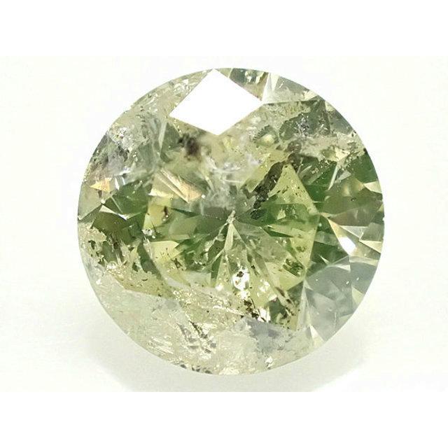 0.087ct Fancy Yellow Green SI-1 グリーンダイヤ