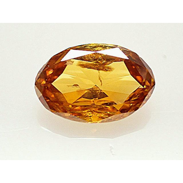 オレンジダイヤモンド ルース　0.518ct　FANCY DEEP YELLOW ORANGE　I1｜jewelry-converter