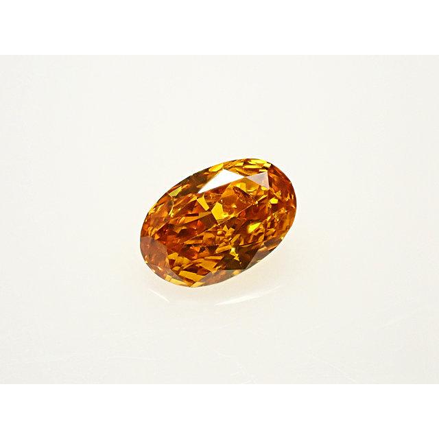 オレンジダイヤモンド ルース　0.132ct　FANCY DEEP YELLOW ORANGE　SI2