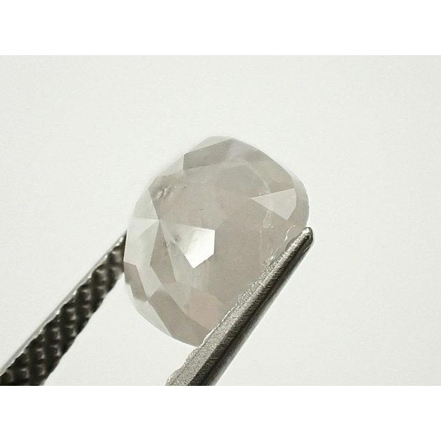 ダイヤモンド ルース　1.336ct　グレー　クッション ローズカット_1