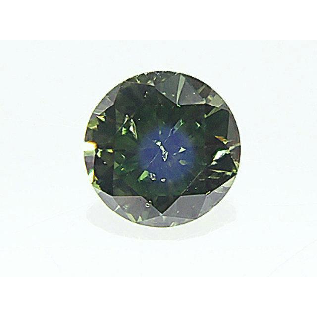 グリーンダイヤモンド（TREATED） ルース 0.136ct FANCY DARK