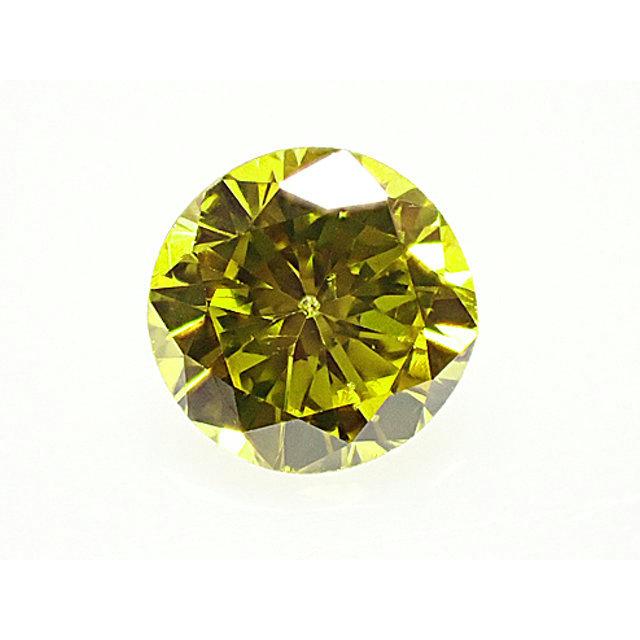 イエローダイヤ ダイヤモンド ルース ソーティング 天然石 カラーダイヤ イエローダイヤモンド（TREATED） ルース 0.254ct FANCY VIVID YELLOW