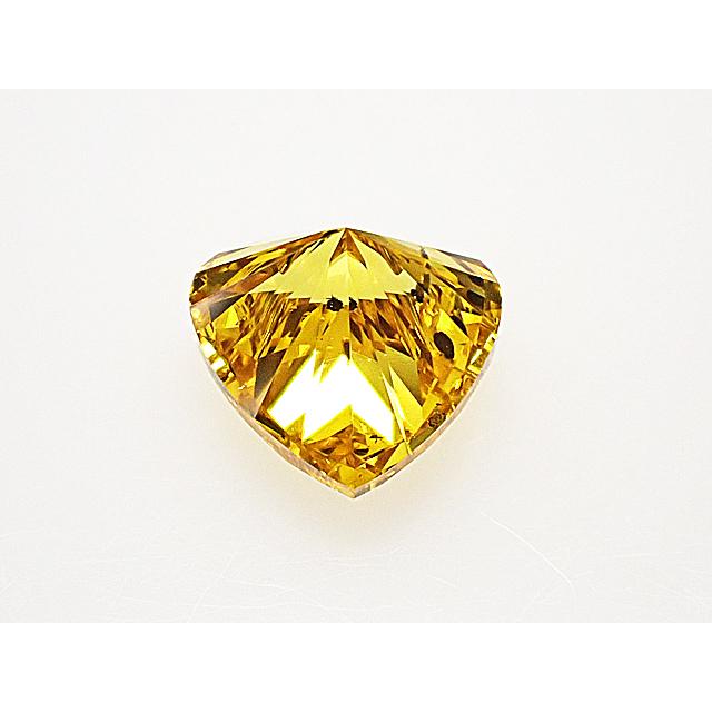 Certified Oval cut Natural Fancy Intense Yellow and White diamond 