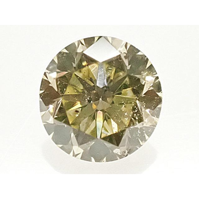 イエローダイヤモンド ルース 0.332ct LIGHT BROWNISH YELLOW SI2 GOOD 