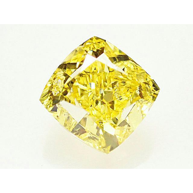 大粒 1ct イエローダイヤモンド ルース 1.001ct FANCY VIVID YELLOW 