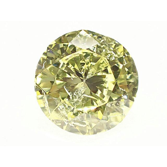 イエローダイヤモンド ルース 0.687ct FANCY LIGHT YELLOW SI2 : y-999 
