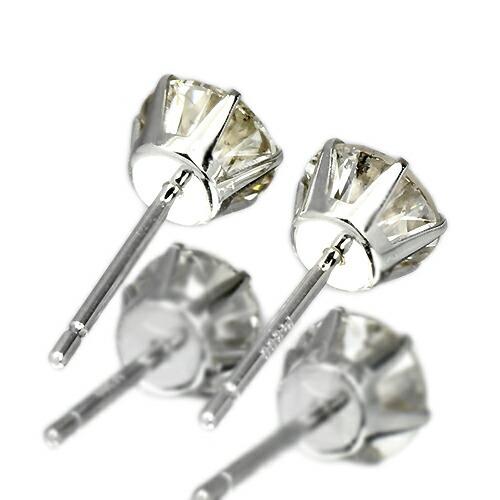 ダイヤモンド ピアス 一粒 1.5ct プラチナ Pt900 6本爪 0.75 ダイヤモンド ピアス 一粒 1.5ct プラチナ Pt900 6本爪 0.75