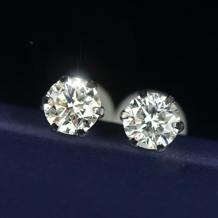 ダイヤモンド ピアス 一粒 0.6ct プラチナ Pt900 6本爪 0.3×0.3ct スタッド シンプル 鑑別書付 保証書付 普段使い ギフト プレゼント クリスマス 記念日｜jewelry-ema｜02